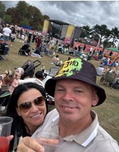 Selfie at an outdoor festival